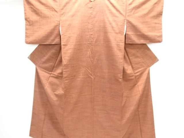 JAPANESE KIMONO / SILK / HAND WOVEN TSUMUGI / STRIPE